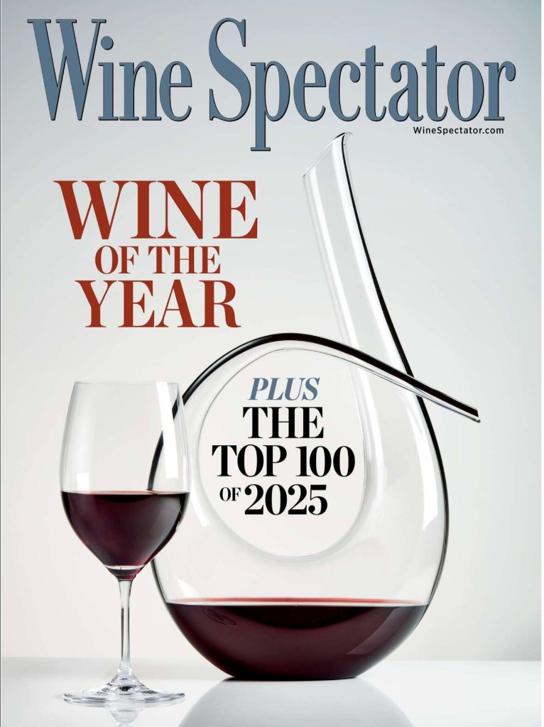Wine Spectator cover: Wine of the Year and Top 100 of 2025